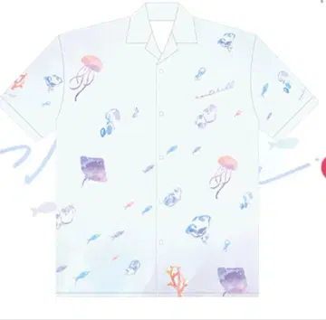 아이돌 마스터 샤이니 컬러즈 공식 수족관 노크틸 하와이안 셔츠 M 사이즈