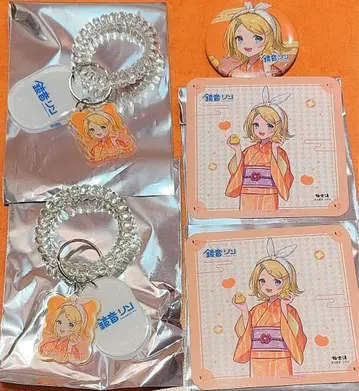 카가미네 린 극락탕 캔뱃지 키링 코스터 보컬로이드 하츠네 미쿠