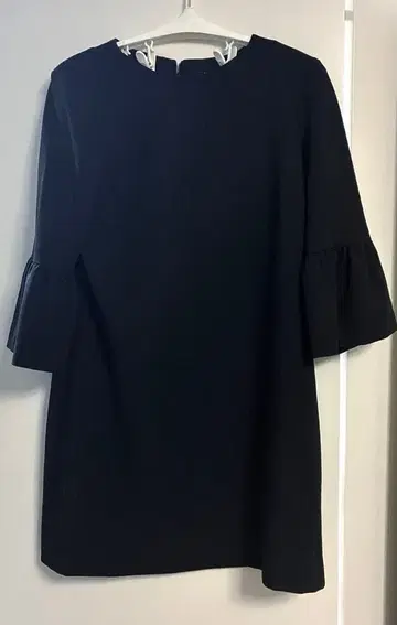 ZARA woman 블랙 7부 소매 플레어 슬리브 원피스 넉넉한 S