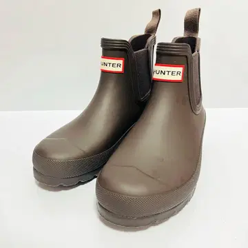 [ 미사용급 ] HUNTER 첼시 부츠 레인부츠 브라운 22.5cm