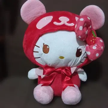 [ 새상품급 ] 헬로키티 봉제 인형 빨간색