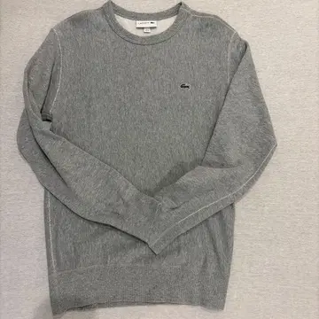 LACOSTE 그레이 크루넥 맨투맨