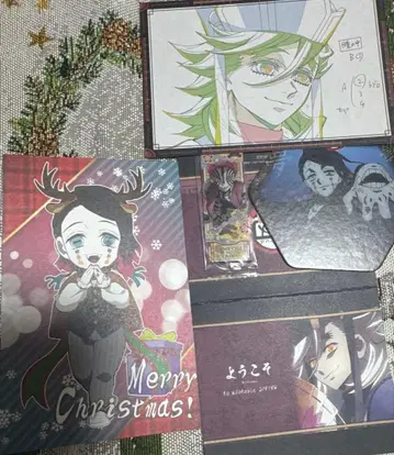 귀멸의 칼날 ufotable 도우마, 엔무, 아카자 엽서, 스티커 등