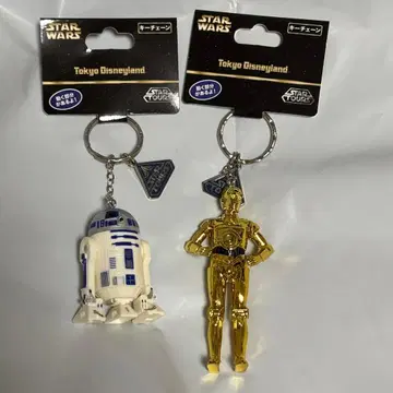 스타 워즈 R2-D2 C-3PO 키링 세트 디즈니랜드