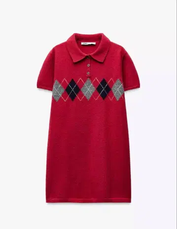 ZARA 마름모 니트 원피스 자라
