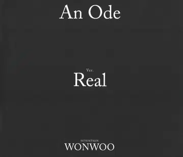 SEVENTEEN 원우 An Ode Real ver. 소책자