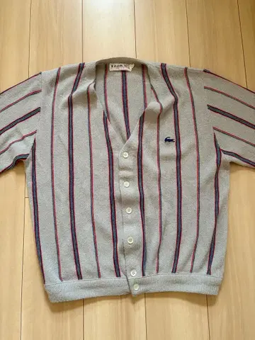 IZOD 그레이 스트라이프 가디건