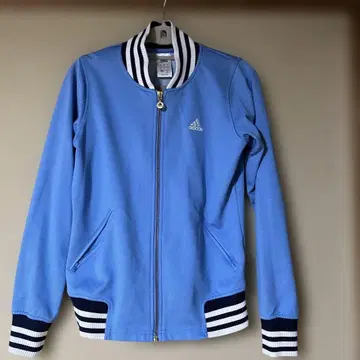adidas 트랙 자켓 저지 스카이블루 자수 로고