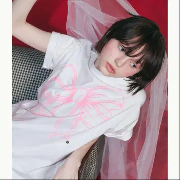 RONRON BIG RIBBON LINE T SHIRT