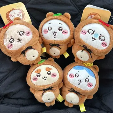 너구리다몽 복권 c상 하치와레 모몽가 치이카와 랏코 시사 봉제 인형 키링
