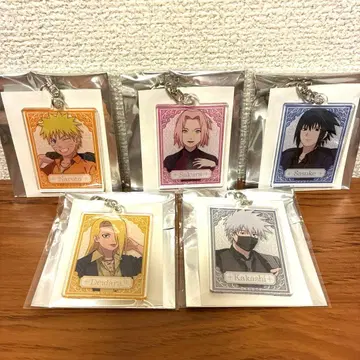 NARUTO TSUTAYA 아크릴 키링 dress up 5종