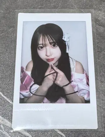 사쿠라바 하루카 친필 사인 폴라로이드