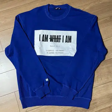 AAA 아타에 신지로 iamwhatiam 맨투맨 블루