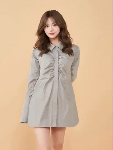 Darich 허리 커브 셔츠 원피스 FL 다리치