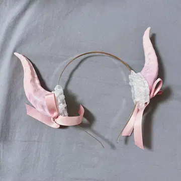 뿔 머리띠 핑크 지뢰계