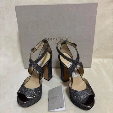 [ 새상품 ] JIMMY CHOO 실버 샌들 하이힐