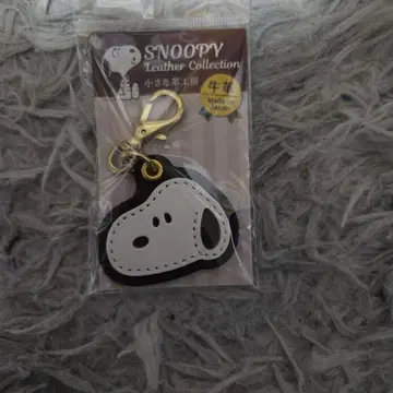 SNOOPY 가죽 키링 스누피