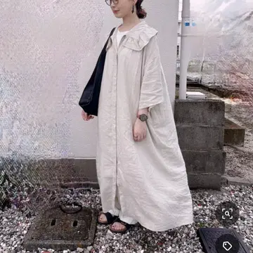 [ yuw ] 린넨 숄카라 SH 원피스 115220