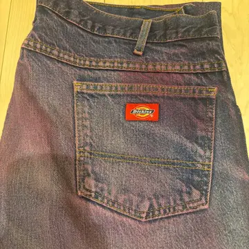 Dickies 데님 블루 스트레이트 청바지