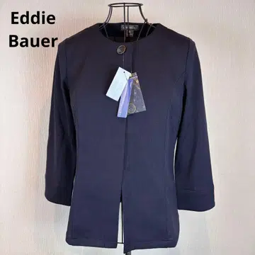 Eddie Bauer S 네이비 노카라 자켓 택 포함 새상품 12900엔