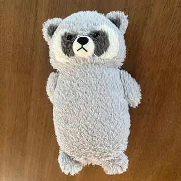 N웜 봉제 인형 너구리 그레이 약 30cm