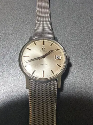 OMEGA Geneve 수동 와인딩 시계 실버