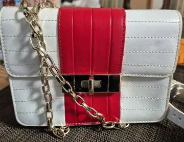 TOMMY HILFIGER 숄더백 화이트/레드