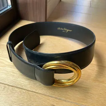 Salvatore Ferragamo 블랙 가죽 벨트