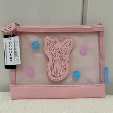 포켓몬 센터 구매 님피아 메쉬 파우치 핑크