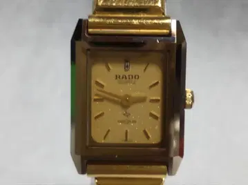 [ 작동품 ] RADO DIASTAR 여성용 손목시계 쿼츠 골드 컬러