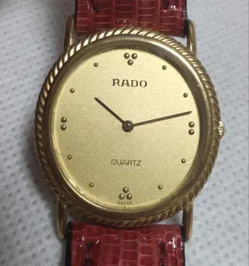 [ 작동품 레어 ] RADO 여성용 손목시계 쿼츠 골드 컬러