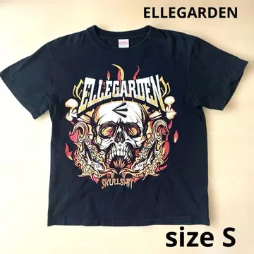 ELLEGARDEN 스컬 디자인 T셔츠 블랙 S 사이즈