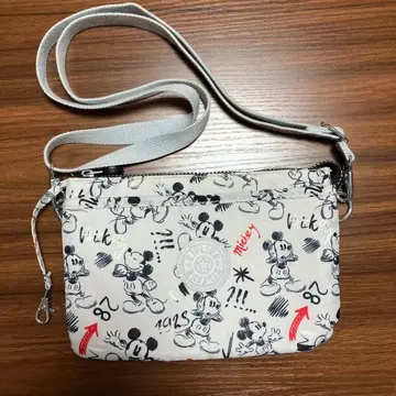 레어 Kipling 90주년 숄더백 디즈니 미키마우스