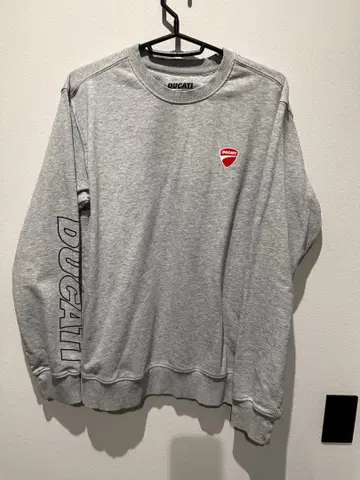 DUCATI 그레이 맨투맨 트레이닝복 M