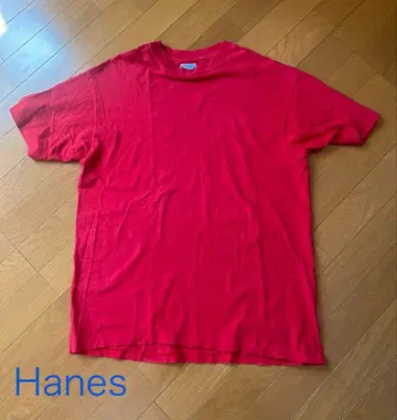 Hanes Beefy-T 빨간색 T셔츠 XL 미국제