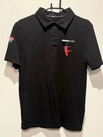 DUCATI CORSE 블랙 피케 셔츠 M