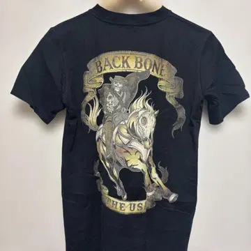 BACKBONE 블랙 V넥 T셔츠 간지version