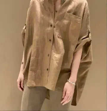 프리미에 아롱디스망 린넨 돌먼 셔츠 36