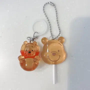 푸우 표식 액세서리 컬러풀 캔디 참 가챠