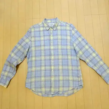Frank & Eileen 체크 무늬 린넨 셔츠 S