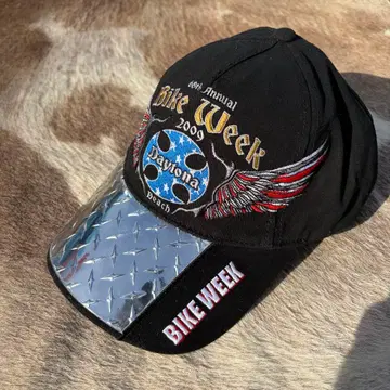BIKE WEEK 데이토나 바이크 위크 아이언 크로스 자수 캡