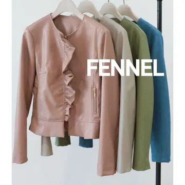 새상품 FENNEL 정가 24000엔 플라켓 프릴 가죽 자켓 스콧 클럽