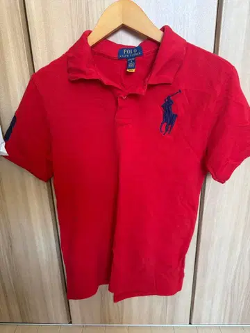 POLO 반팔 피케 셔츠 빨간색