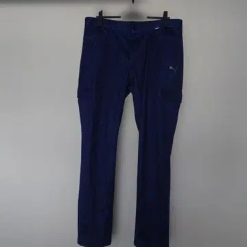 [ PUMA ] 네이비 체크 무늬 골프 팬츠