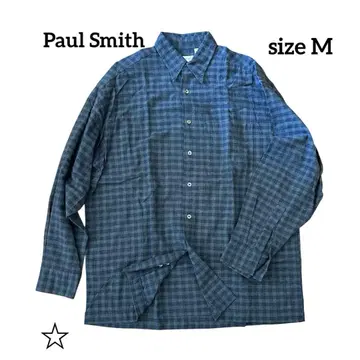 영국제 Paul Smith 폴스미스 체크 셔츠 린넨 혼방 M