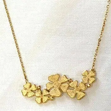 [ 새상품급 ] Grosse 클로버 목걸이 T.FLOWER 갸샤 골드