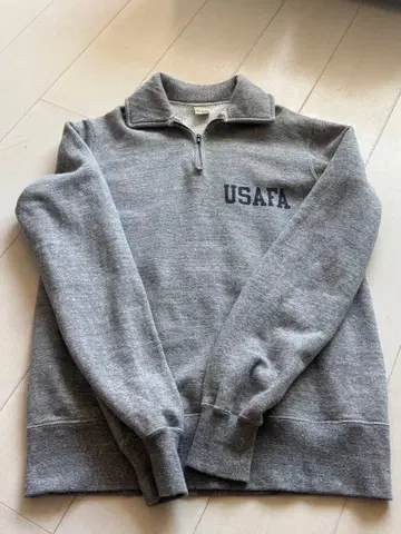 USAF 버즈릭슨 그레이 집업 맨투맨