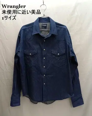 미사용에 가까운 랭글러 데님 웨스턴 셔츠 WS9300