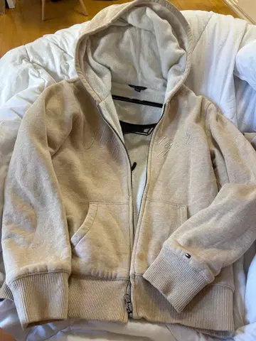 Tommy Hilfiger 후드 부착 후드티 베이지