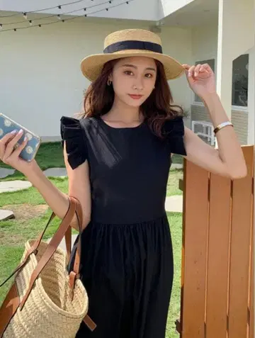 벌스데이 바쉬 BIRTHAY BASH 클리오네 프릴 원피스 드레스 린넨